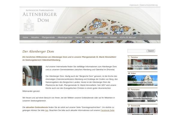 Vorschau von www.altenberger-minis.de, Altenberger Ministranten