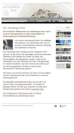 Vorschau der mobilen Webseite www.altenberger-minis.de, Altenberger Ministranten