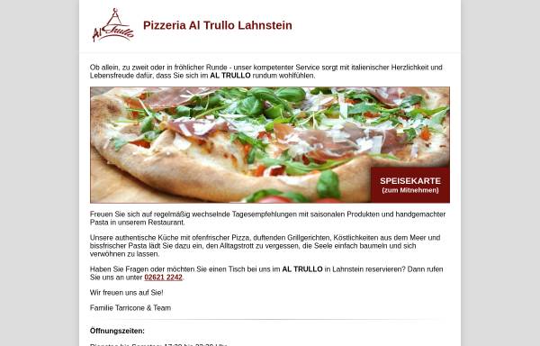 Vorschau von www.altrullo.de, Pizzeria AL TRULLO