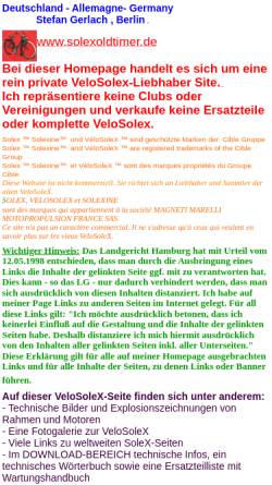 Vorschau der mobilen Webseite www.solexoldtimer.de, Velosolex