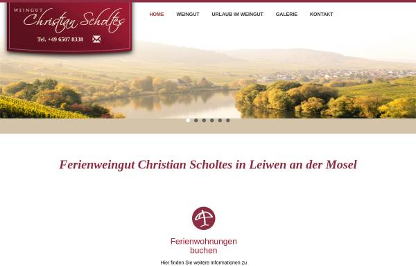 Vorschau von www.ferienweingut-scholtes.de, Ferienweingut Scholtes