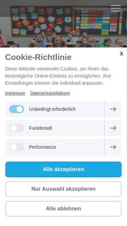 Vorschau der mobilen Webseite www.auguste-viktoria-schule.de, Auguste-Viktoria-Schule