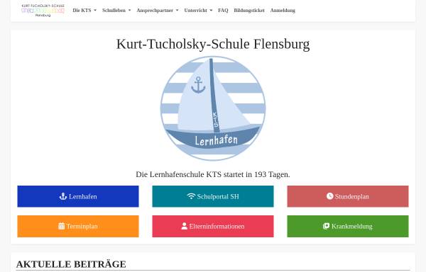 Vorschau von www.kts-flensburg.de, Kurt-Tucholsky-Schule Flensburg-Adelby