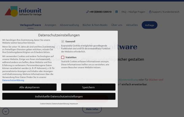 Vorschau von www.infounit.de, Info Unit Software GmbH