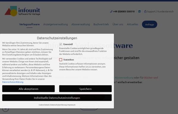 Vorschau von www.infounit.de, Info Unit Software GmbH