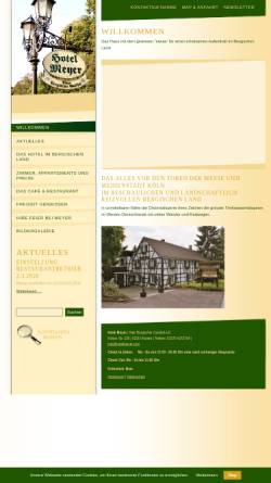 Vorschau der mobilen Webseite www.hotelmeyer.com, Alter Bergischer Gasthof - Hotel Meyer