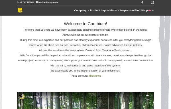 Vorschau von cambium-gmbh.de, Cambium GmbH