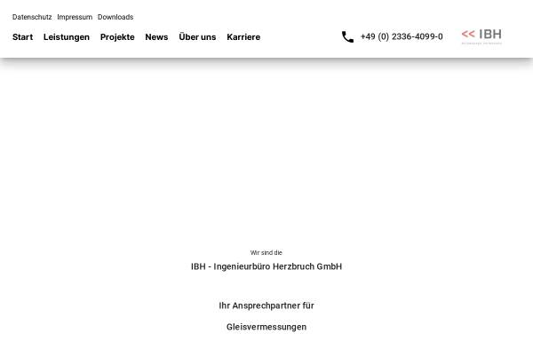 Vorschau von www.ibh-vermessung.de, Ingenieurbüro Herzbruch GmbH