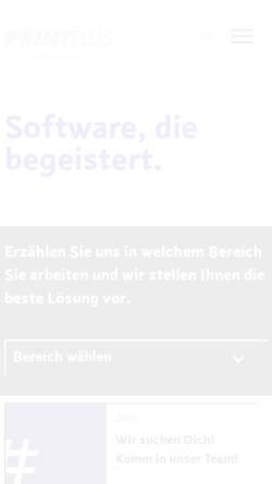Vorschau der mobilen Webseite www.printplus.ch, Printplus AG
