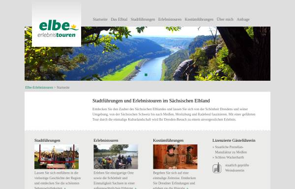 Vorschau von www.elbe-erlebnistouren.de, Elbe Erlebnistouren