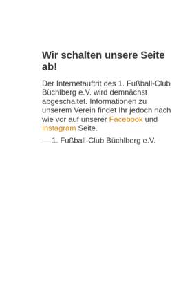 Vorschau der mobilen Webseite www.fc-buechlberg.de, FC Büchlberg
