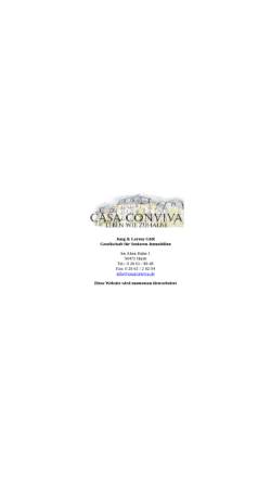 Vorschau der mobilen Webseite www.casaconviva.de, Casa Conviva - K. & P. Jung - Gesellschaft für Senioren-Immobilien