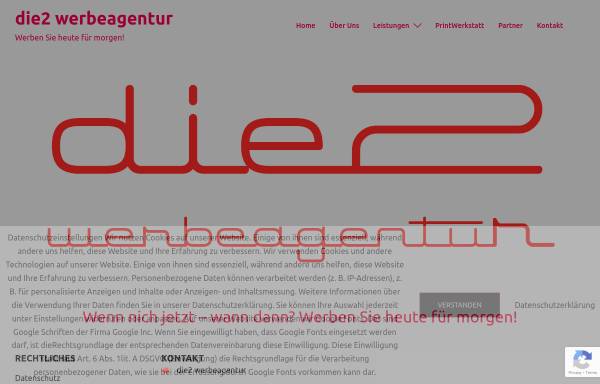 Vorschau von www.werbeagentur-die2.de, Werbeagentur die2