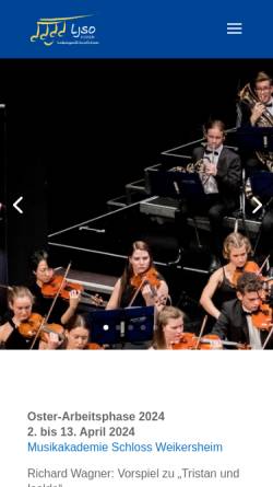 Vorschau der mobilen Webseite www.ljso-hessen.de, Landesjugendsinfonieorchester Hessen