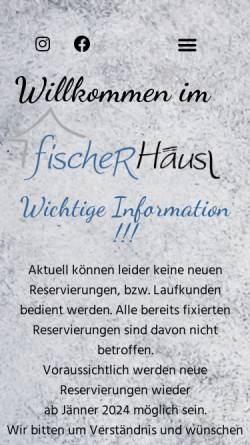 Vorschau der mobilen Webseite fischerhaeusl.at, Fischerhäusl