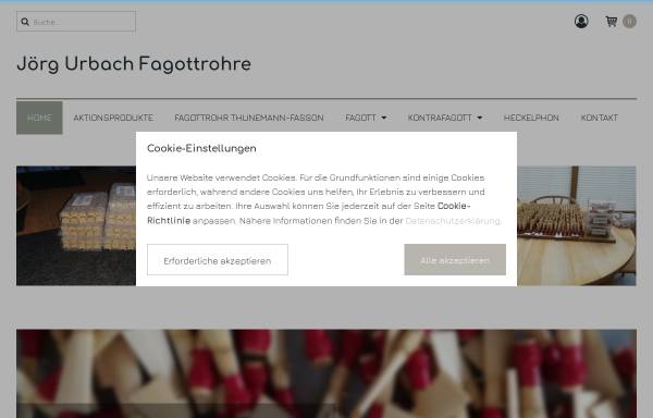 Vorschau von www.bassoon-web.de, Fagottrohrbau Jörg Urbach