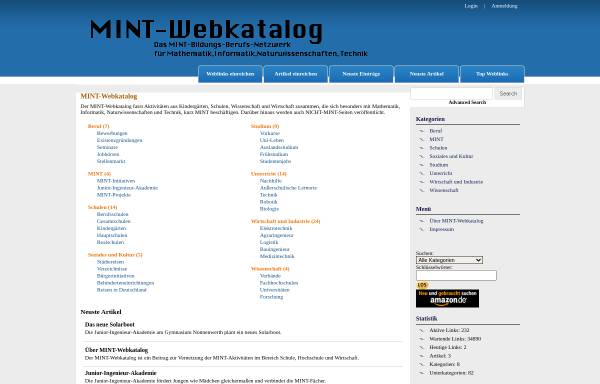 MINT-Webkatalog