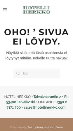 Vorschau der mobilen Webseite www.taivalvaara.fi, Taivalvaara