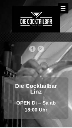 Vorschau der mobilen Webseite www.cocktailbarlinz.at, Die Cocktailbar