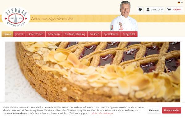 Vorschau von www.linzertorte.at, Jindrak