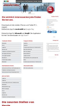 Vorschau der mobilen Webseite www.jobsaktuell.ch, JobsAktuell