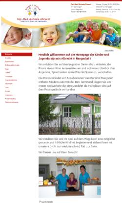 Vorschau der mobilen Webseite www.kinderarzt-albrecht.de, Dipl.-Med. Michaela Albrecht
