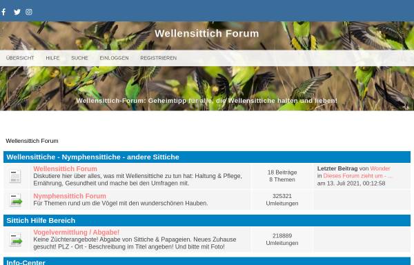 Vorschau von www.wellensittich-forum.de, Wellensittichforum