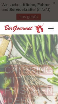 Vorschau der mobilen Webseite www.bergourmet.de, Ber Gourmet