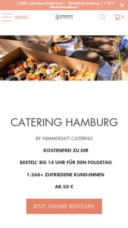 Vorschau der mobilen Webseite www.catering-nimmersatt.de, Nimmersatt Catering