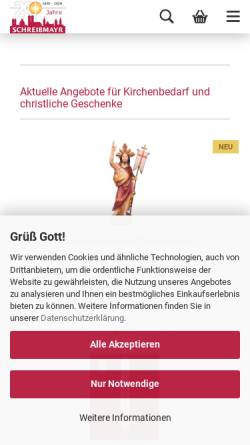 Vorschau der mobilen Webseite www.schreibmayr.de, J. G. Schreibmayr GmbH