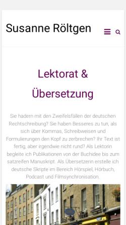 Vorschau der mobilen Webseite copyeditor.de, Copyeditor Susanne Röltgen