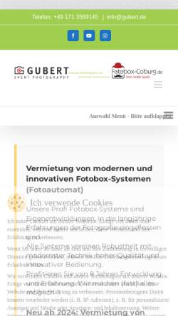 Vorschau der mobilen Webseite www.gubert.de, Gubert, Christian - IT-Dienstleistungen