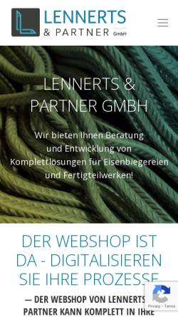Vorschau der mobilen Webseite www.lennerts-partner.de, Lennerts & Partner GmbH