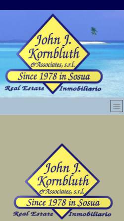 Vorschau der mobilen Webseite www.johnkornbluth.com, John Kornbluth Immobilien