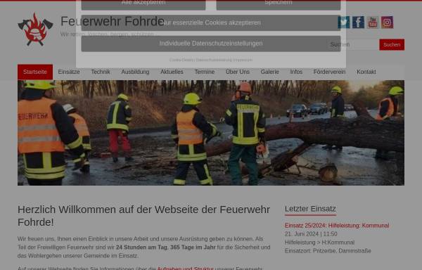 Vorschau von www.feuerwehr-fohrde.de, Freiwillige Feuerwehr Fohrde