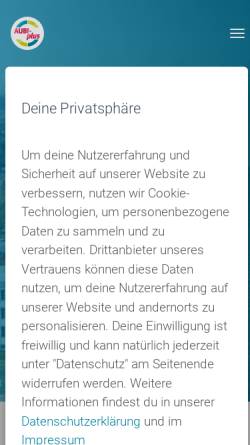 Vorschau der mobilen Webseite www.aubi-plus.de, Ausbildungsoffensive Hochstift