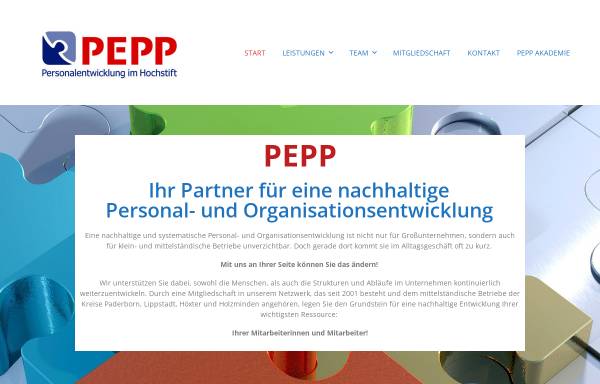 Vorschau von www.pepp-hochstift.de, PEPP - Verein für Personalentwicklung im Hochstift e.V.