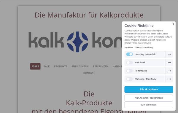 Vorschau von www.kalk-kontor.de, Kalk Kontor GmbH