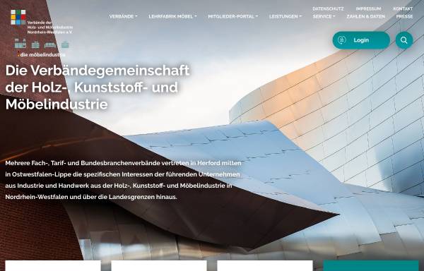 Vorschau von www.vhk-herford.de, Verbände der Holz- und Möbelindustrie Nordrhein-Westfalen e. V.
