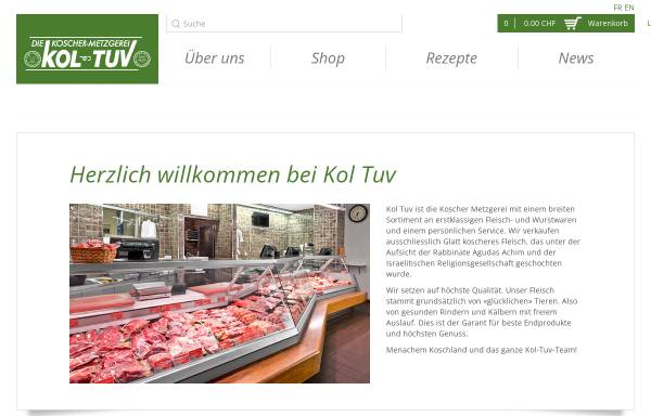 Vorschau von www.koltuv.ch, Kol Tuv - Die Koscher-Metzgerei