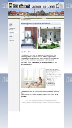 Vorschau der mobilen Webseite www.sauerwein-bauelemente.de, Sauerwein Bauelemente