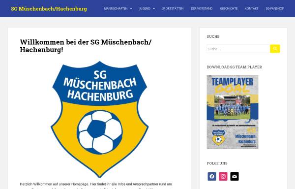 Vorschau von www.sg-mueschenbach.de, SG + JSG Müschenbach-Hachenburg