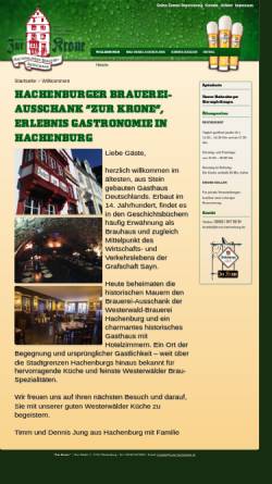 Vorschau der mobilen Webseite www.krone-hachenburg.de, Hotel zur Krone