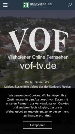 Vorschau der mobilen Webseite www.vilshofener-fernsehen.de, VOF-TV