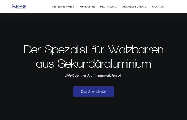 BAGR Aluminiumverarbeitung in Berlin GmbH