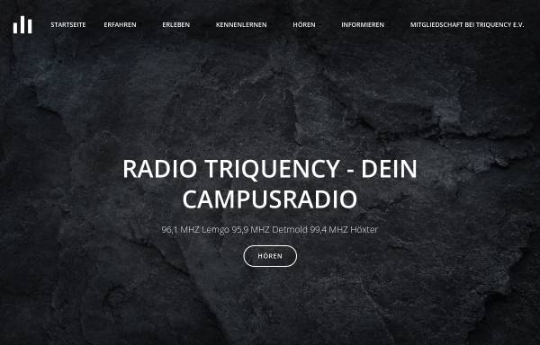 Vorschau von triquency.de, Radio Triquency