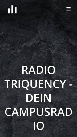 Vorschau der mobilen Webseite triquency.de, Radio Triquency