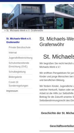 Vorschau der mobilen Webseite www.st-michaelswerk.de, St. Michaelswerk - Berufsschule Grafenwöhr