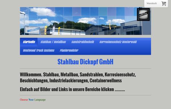 Vorschau von stahlbau-dickopf.de, Stahlbau Dickopf GmbH