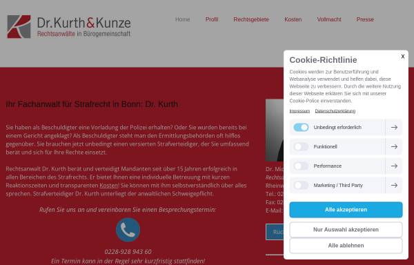 Vorschau von www.drkurth.com, Bürogemeinschaft Dr. Kurth und Kunze